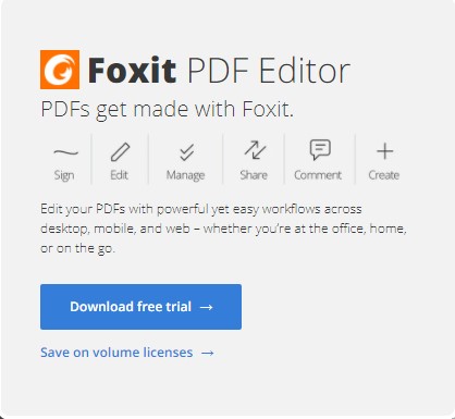 Foxit PhantomPDF