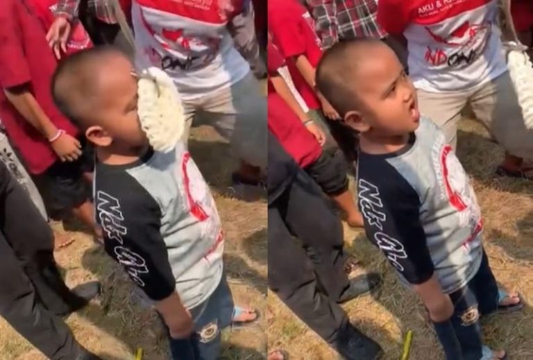 Momen Kocak Bocah Ikut Lomba Makan Kerupuk Ekspresinya Seolah Lagi Gak Mood