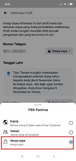 Privasi Facebook