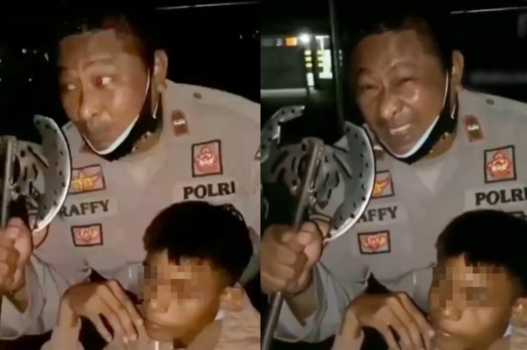 VIRAL Momen Kocak Polisi Berhasil Tangkap Wiro Sableng dan Senjatanya