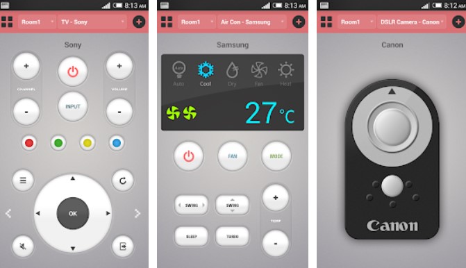 ASmart Remote IR Aplikasi Remote AC