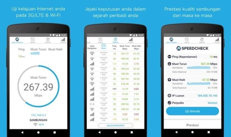 Aplikasi Cek Kecepatan Internet