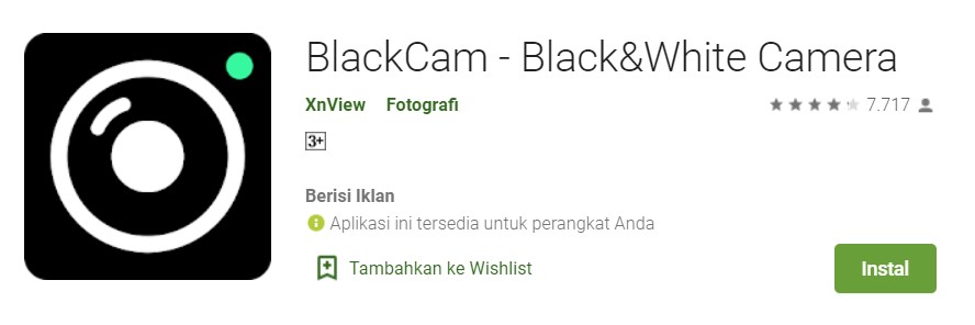 BlackCam BlackWhite Camera