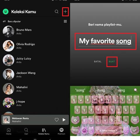 Cara Membuat Playlist di Spotify di HP