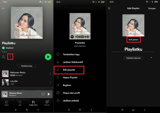 Cara Mengganti Cover Playlist Spotify di HP