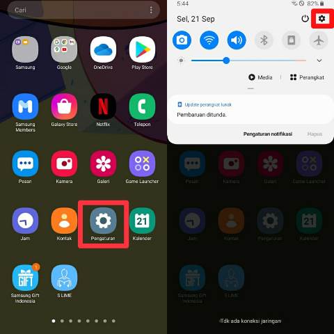 Cara Pengaturan Samsung