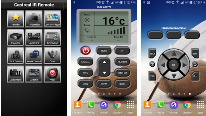 Castreal IR Remote Controller Aplikasi Remote AC