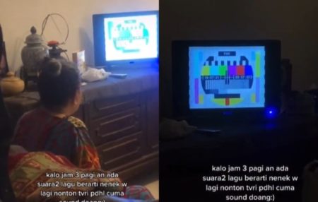 Cucu Ungkap Kebiasaan Sang Nenek Suka Nonton TV jam 3 Pagi Padahal Tidak Ada Siaran
