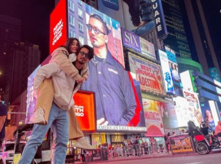 Denny Sumargo dan Istri Joget Heboh di Jalanan New York Bikin Bule Heran dan Takut