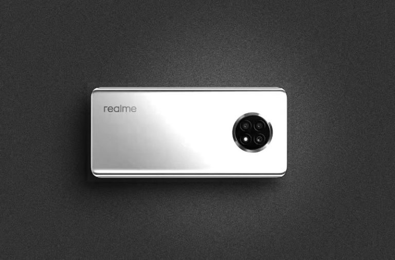 Desain belakang hp Realme Q3s