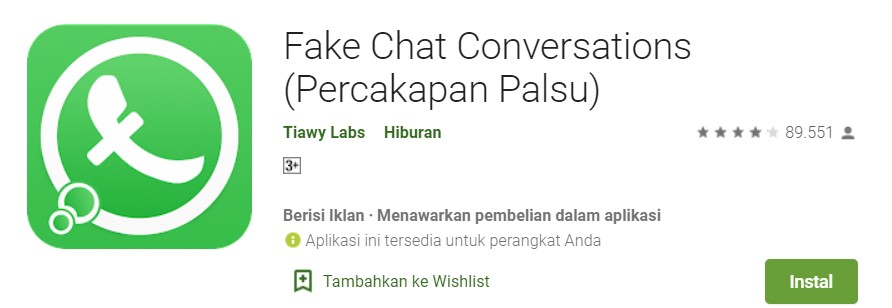Fake Chat Conversation