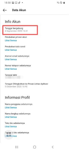 Info Akun