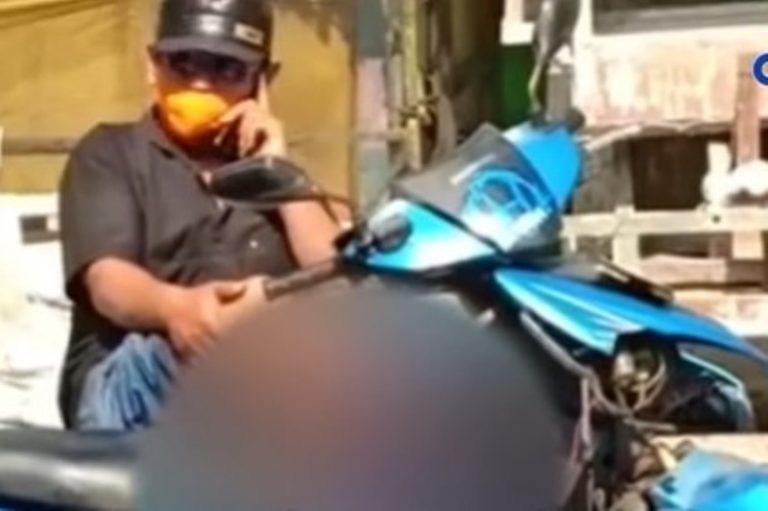 Pria di Gresik Terserempet Truk Hingga Kakinya Putus Tetap Duduk Tenang Sambil Menelepon