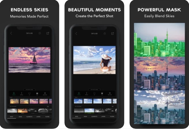 SkyLab Photo Editor Aplikasi Edit Awan di iPhone