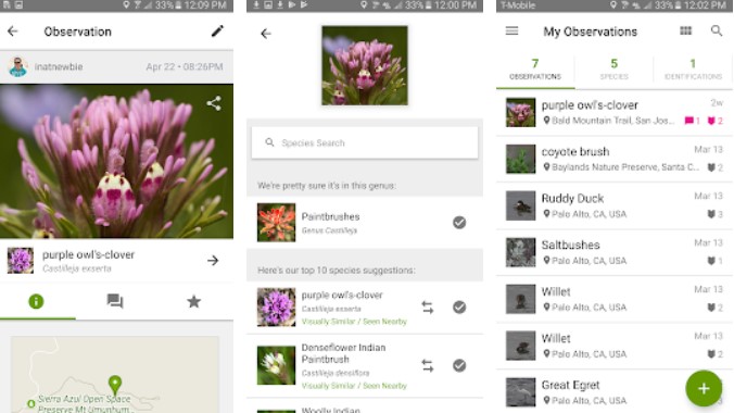 iNaturalist Android dan iOS