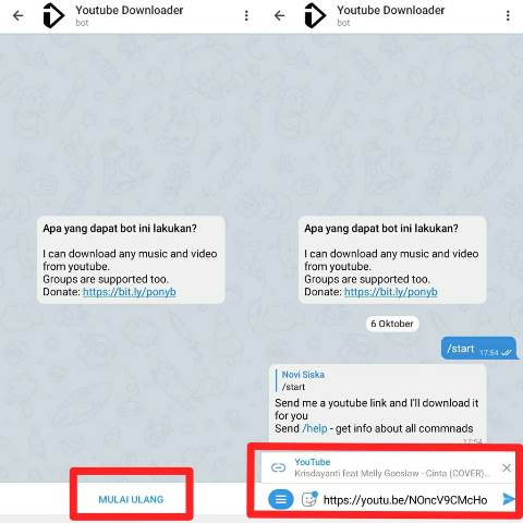 Cara Download Video YouTube di Telegram Lewat HP