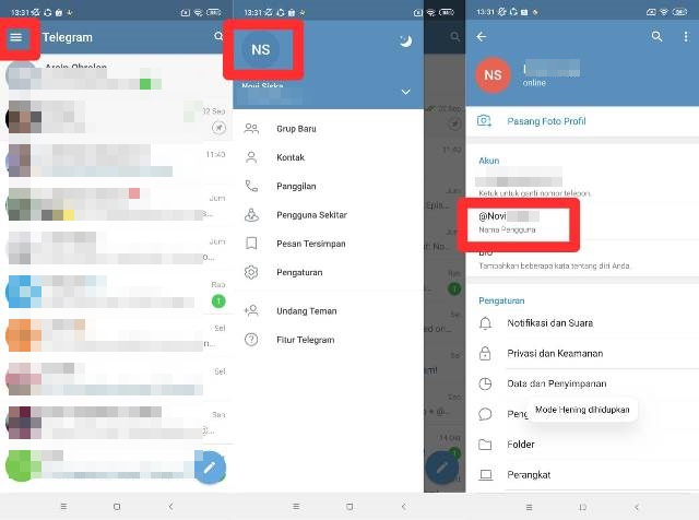 Cara Melihat ID Telegram Sendiri