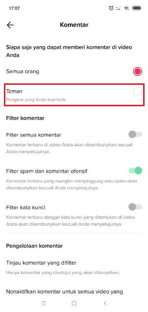 Cara Membatasi Komentar di Akun TikTok