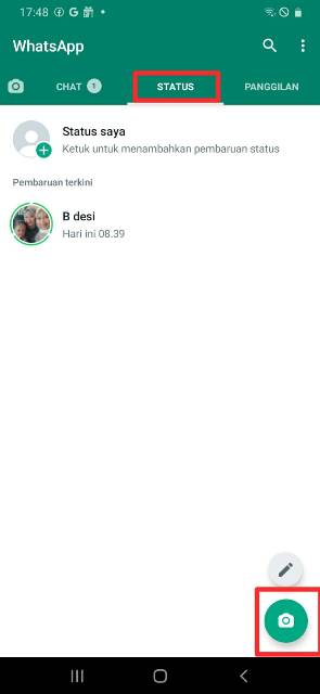 Cara Membuat Status WA