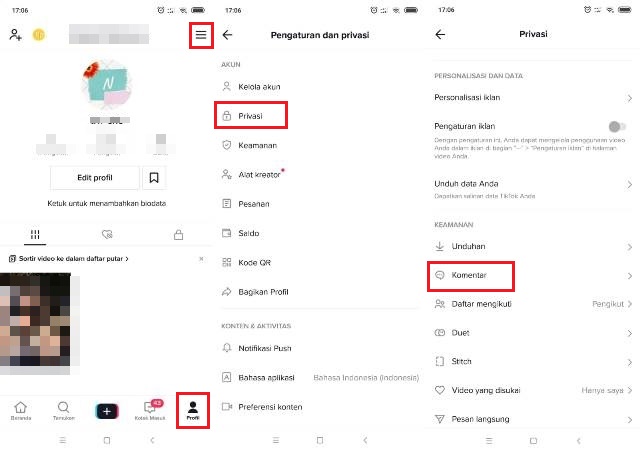 Cara Pengaturan TikTok