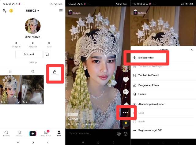 Cara Simpan Video TikTok - Cara Menyimpan Video TikTok dari Draft ke Galeri