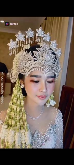 Contoh Hasilnya - Cara Edit Wajah Jadi Pengantin