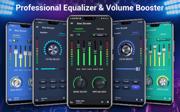 Equalizer Bass Booster Volume EQ Virtualizer
