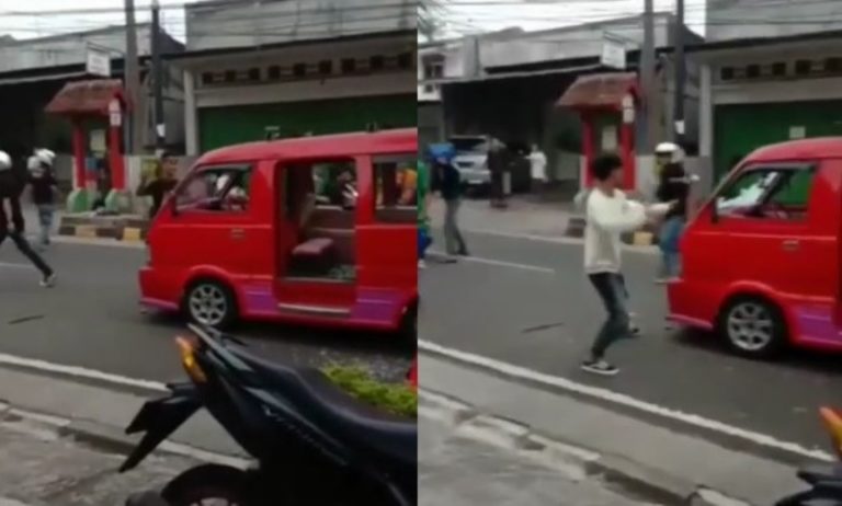 Gegara Temannya Terserempet, Gerombolan Pemuda Ngamuk dan Rusak Angkot di Cianjur Gegara Temannya Terserempet Gerombolan Pemuda Ngamuk dan Rusak Angkot di Cianjur