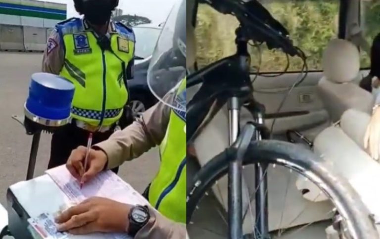 Heboh Pengendara Mobil Ditilang Gegara Bawa Sepeda di Kabin Ternyata Polisi Salah Terapkan Pasal