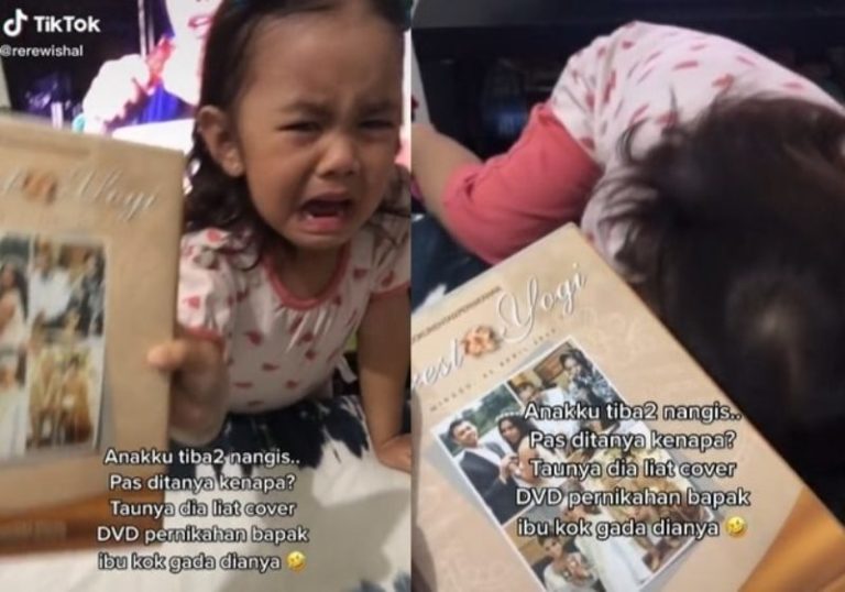 Lihat Foto Pernikahan Orang Tuanya, Bocah ini Nangis Sesenggukan Karena Tak Ada Dianya Lihat Foto Pernikahan Orang Tuanya Bocah ini Nangis Sesenggukan Karena Tak Ada Dianya