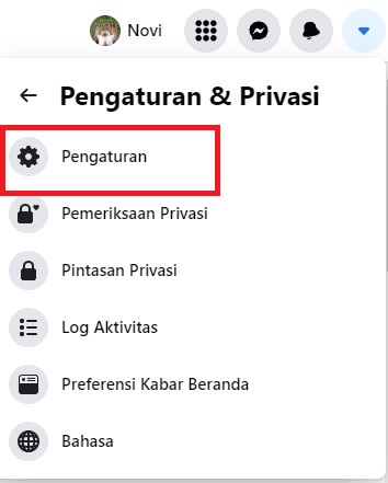 Pengaturan FB PC