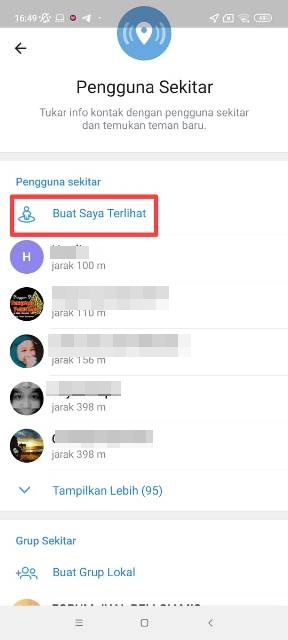 Teman Sekitar di Telegram