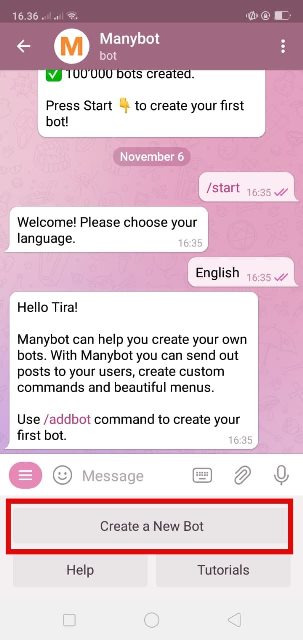 Membuat Bot Telegram