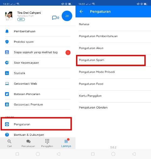 Get Contact Untuk Melindungi Nomor dari Spam