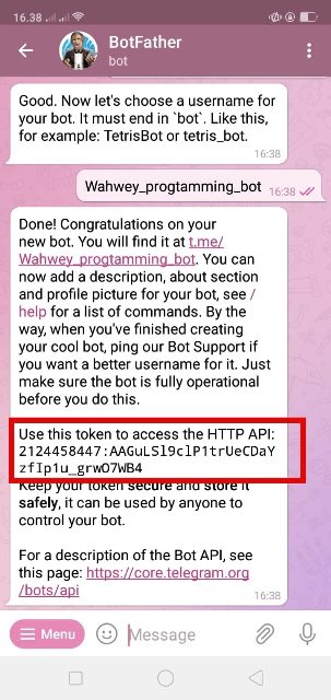 Menggunakan Token API