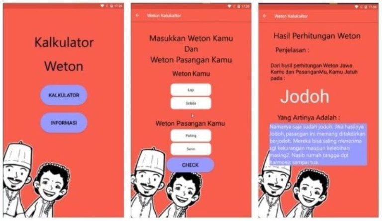 Aplikasi Hitungan Weton Jodoh