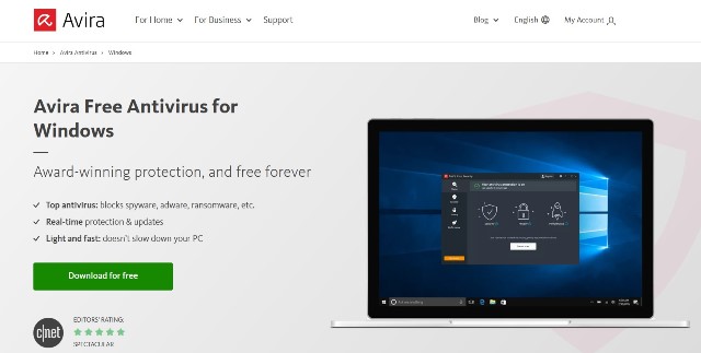 Avira Free Antivirus - Antivirus PC terbaik