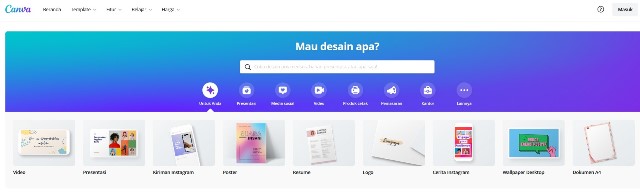 Canva - Apk Membuat Portofolio