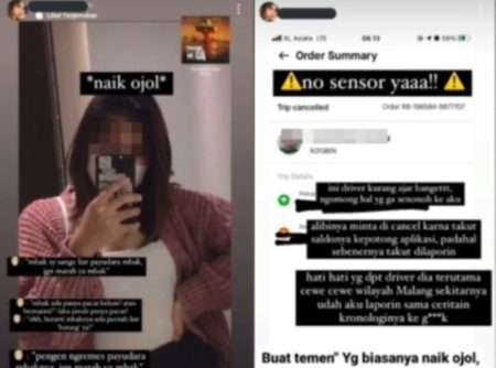 Heboh Oknum Driver Ojol Diduga Lakukan Pelecehan Seksual ke Penumpang