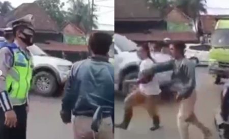 Heboh Pria di Banyuasin Serang Polantas Pakai Celurit dan Parang Ternyata Gara gara Anaknya Ditilang