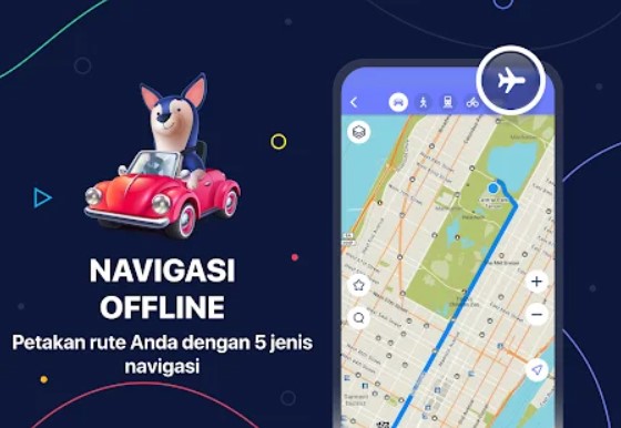 MAPS.ME Aplikasi Penunjuk Jalan