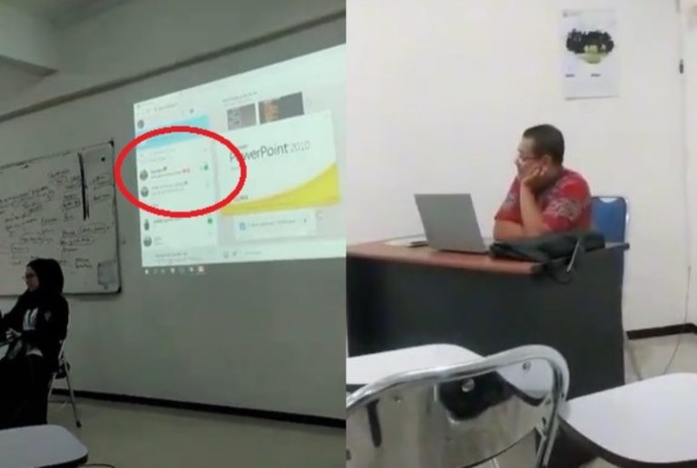 Malu Abis Chat Mesra dari Pacar Mahasiswi ini Terpampang di Layar Proyektor Saat Presentasi