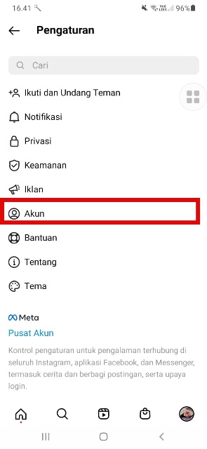 Melihat kunjungan IG