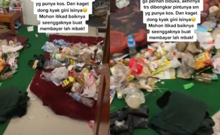 Nunggak Uang Sewa 2 Bulan Kamar Kos Cewek ini Akhirnya Dibuka Paksa Isinya Bikin Syok