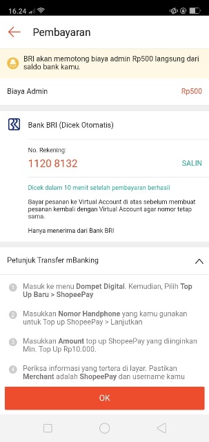 Salin Kode Virtual Account