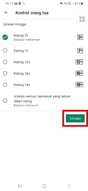 Save Parental Controls
