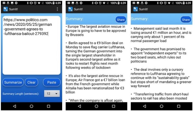 SumIt Text Summarization - Apk peringkas teks