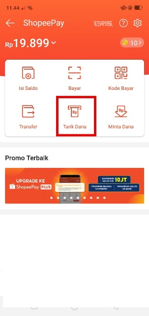 Transfer saldo ke dompet digital