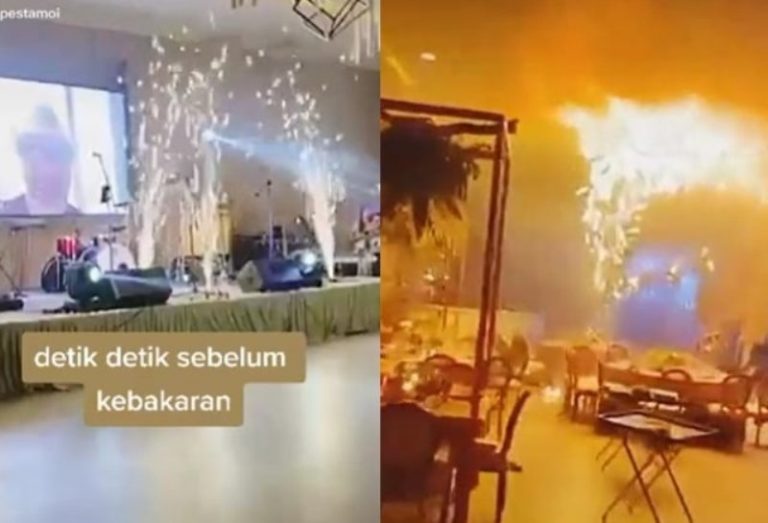 Viral Pesta Pernikahan Dimeriahkan dengan Kembang Api Endingnya Terjadi Kebakaran