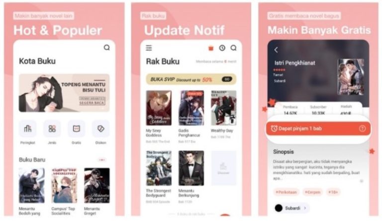 Aplikasi Baca Nove Gratis
